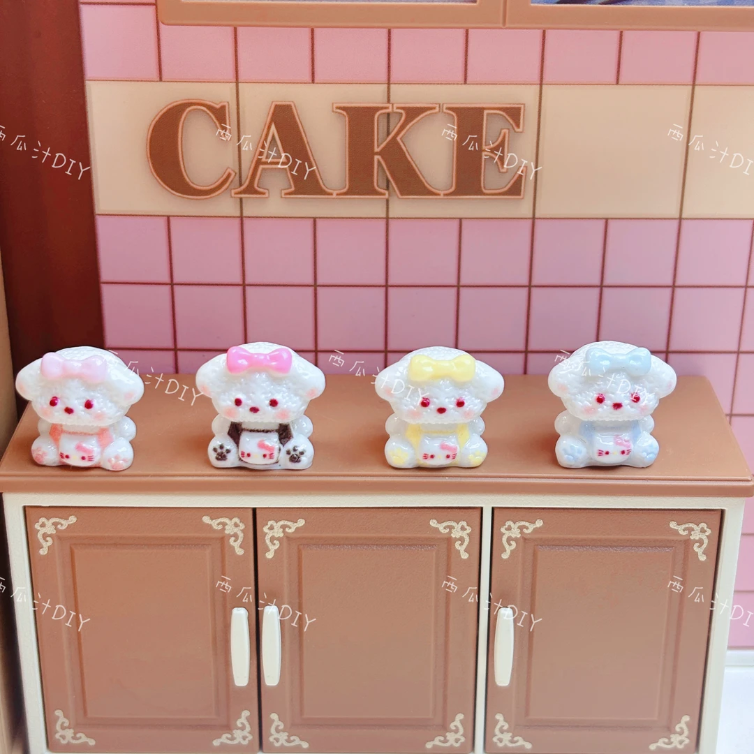 【西瓜定制--Q版透色雨衣小猪】立体diy树脂饰品可爱小配件