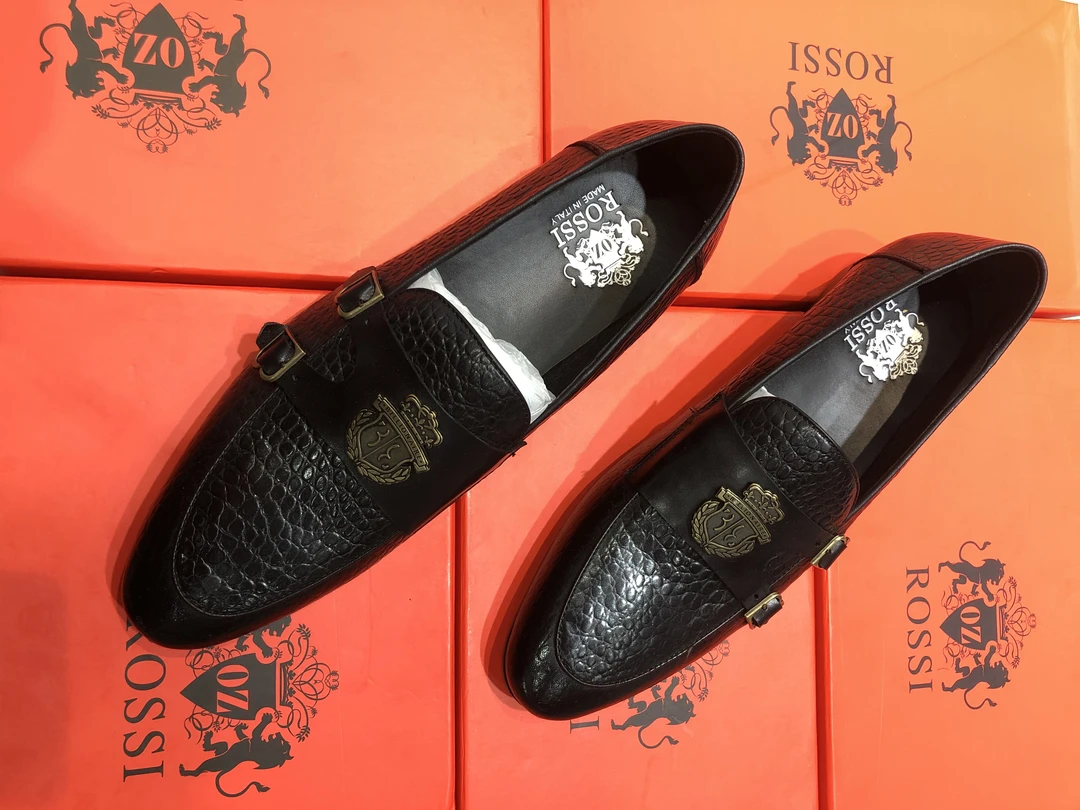 001-200国际轻奢工厂断码握手鞋奢侈商务休闲头层牛皮鞋