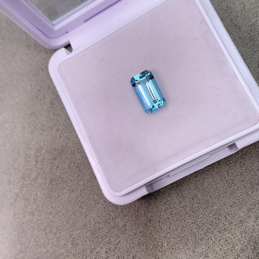 裸石海蓝宝石1.18克拉圣玛利亚