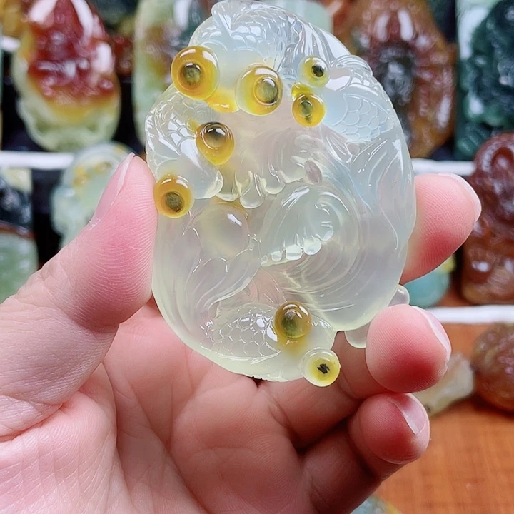 蛇纹石玉未镶嵌吊坠(不含链)