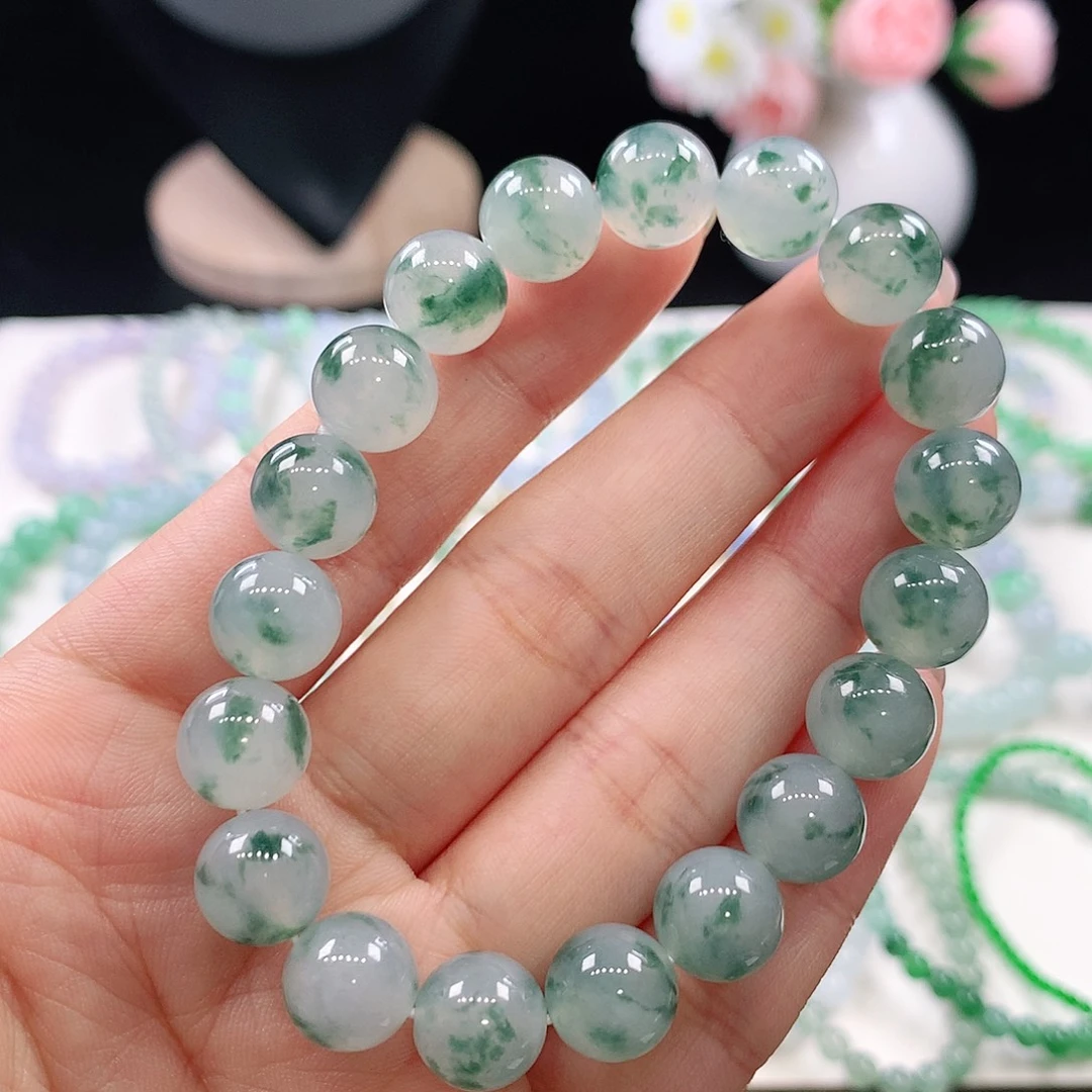 翡翠未镶嵌手链10mm