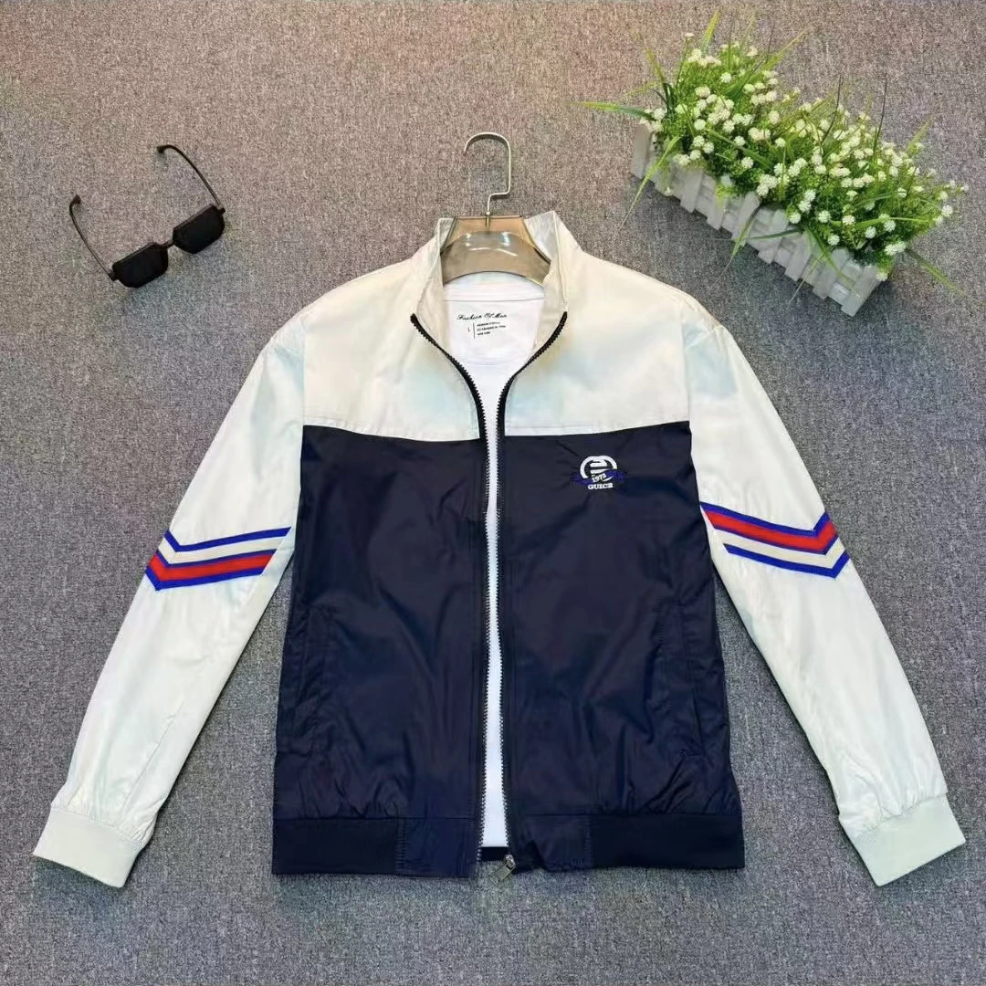 2025春季休闲夹克男士时尚潮流拼色薄款韩版百搭撞色