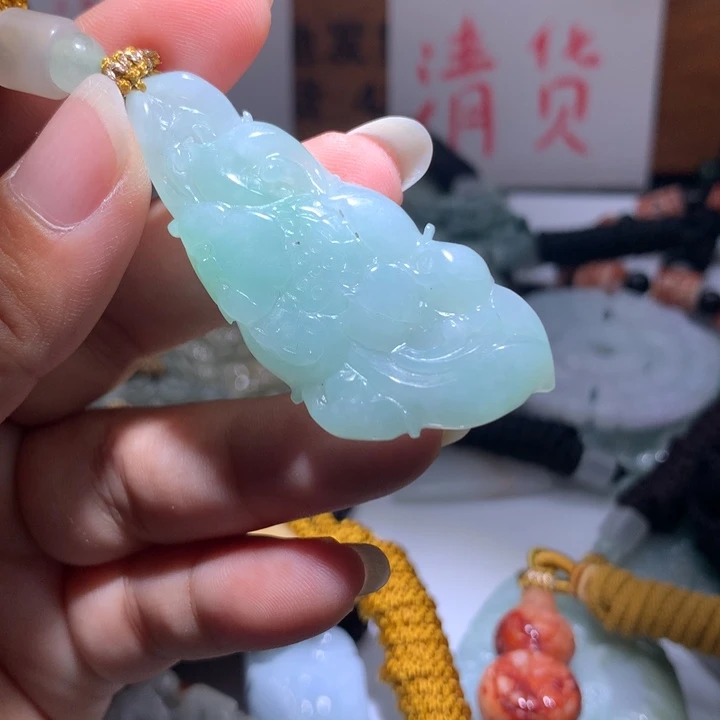 颈饰未镶嵌翡翠保真天然A货翡翠