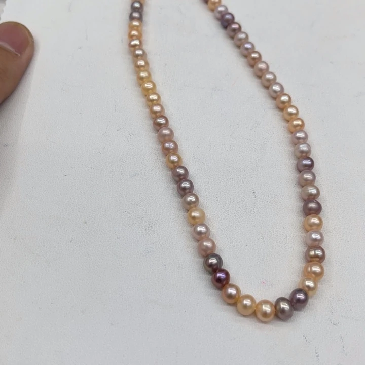 未镶嵌淡水珍珠颈饰00819