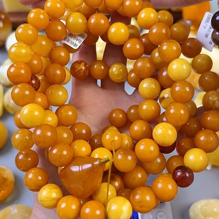 蜜蜡颈饰未镶嵌蜜蜡