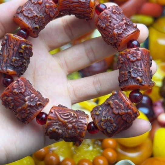 未镶嵌琥珀手链蜜蜡