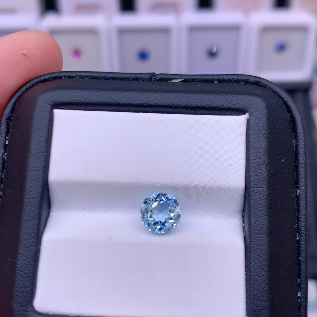 海蓝宝石裸石1.49克拉圆形