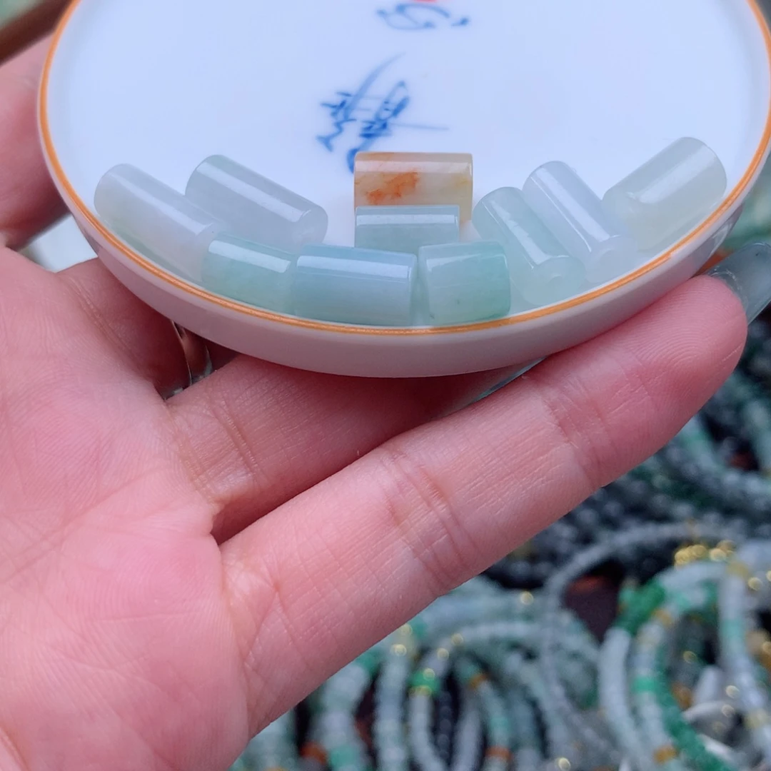 翡翠散珠桶珠一手