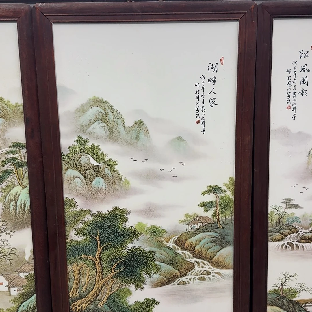 摆件陶瓷板画瓷板画