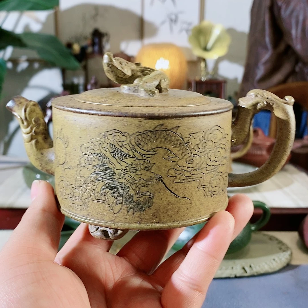紫砂茶壶宜兴紫砂壶甩出吃货