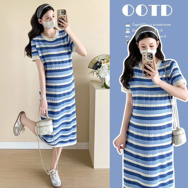 洋气时髦孕妇装夏装连衣裙子宽松夏天时尚衣服夏季