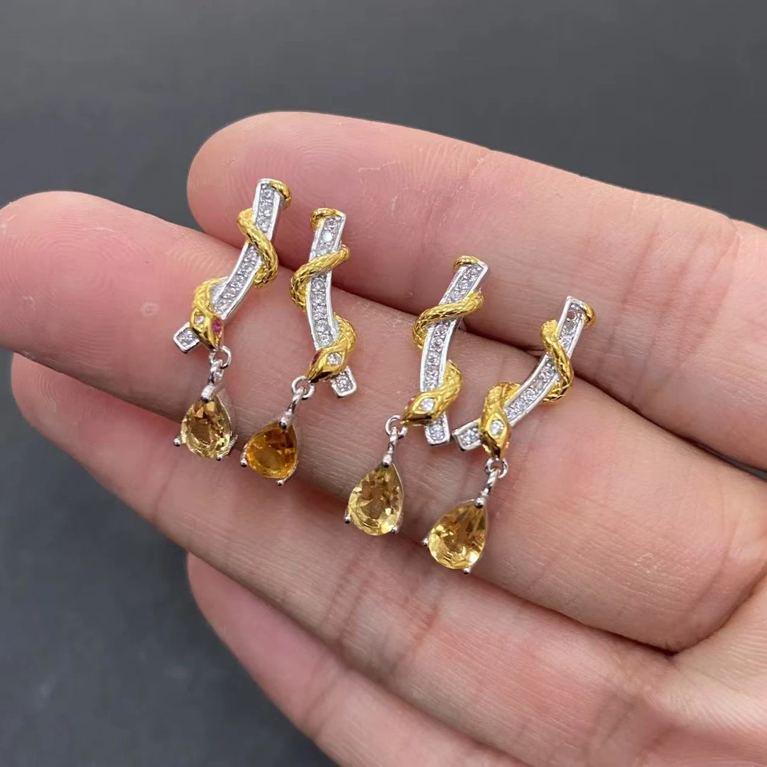 【举石珠宝】T0107-681-222水晶耳饰（一对/多样性发）I