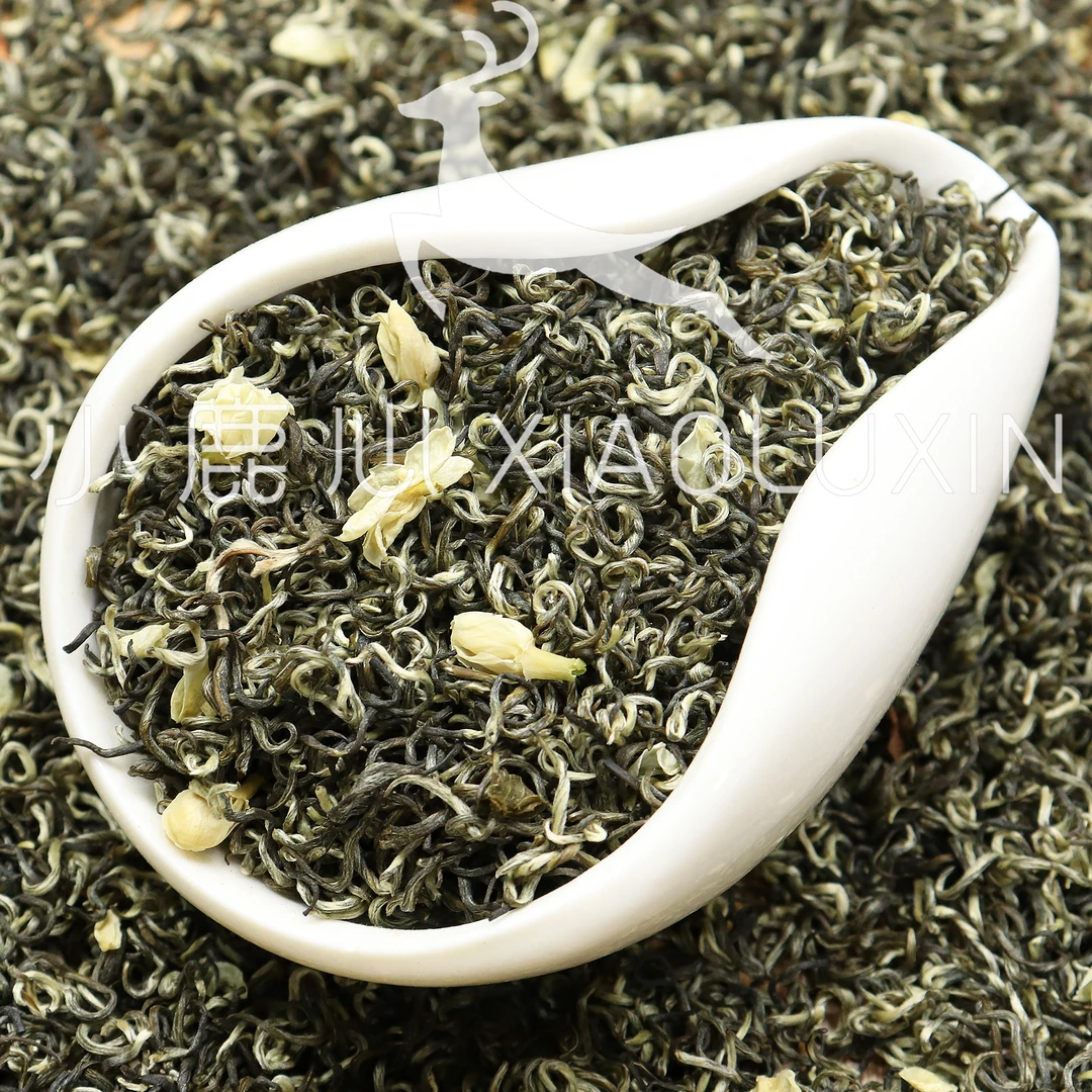 ①茉莉飘雪  小鹿收茶茉莉绿茶 横县茉莉花