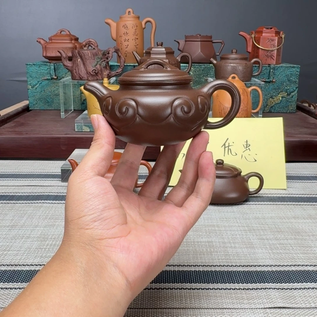 茶壶紫砂如意仿古200CC紫泥