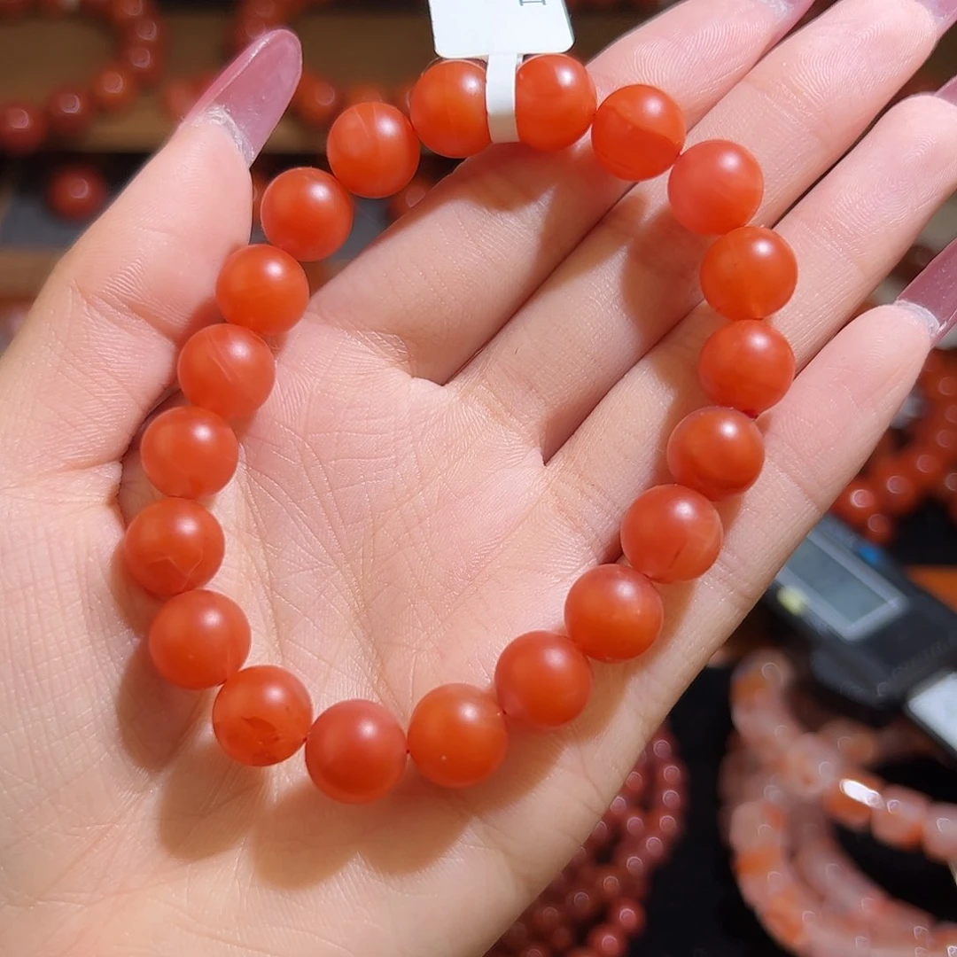 南红玛瑙手串未镶嵌10mm哑光
