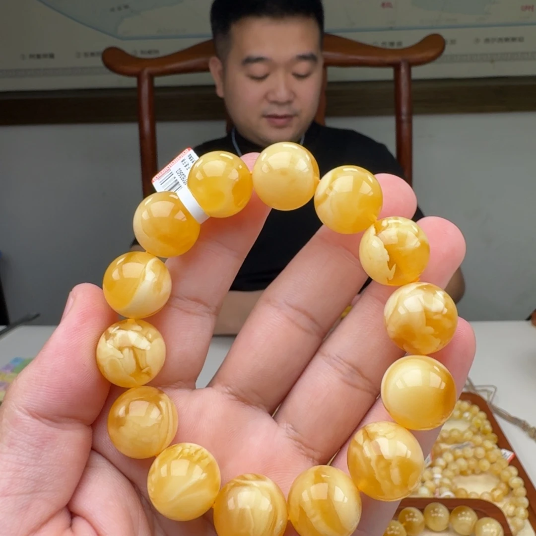 蜜蜡未镶嵌手链蜜蜡手串