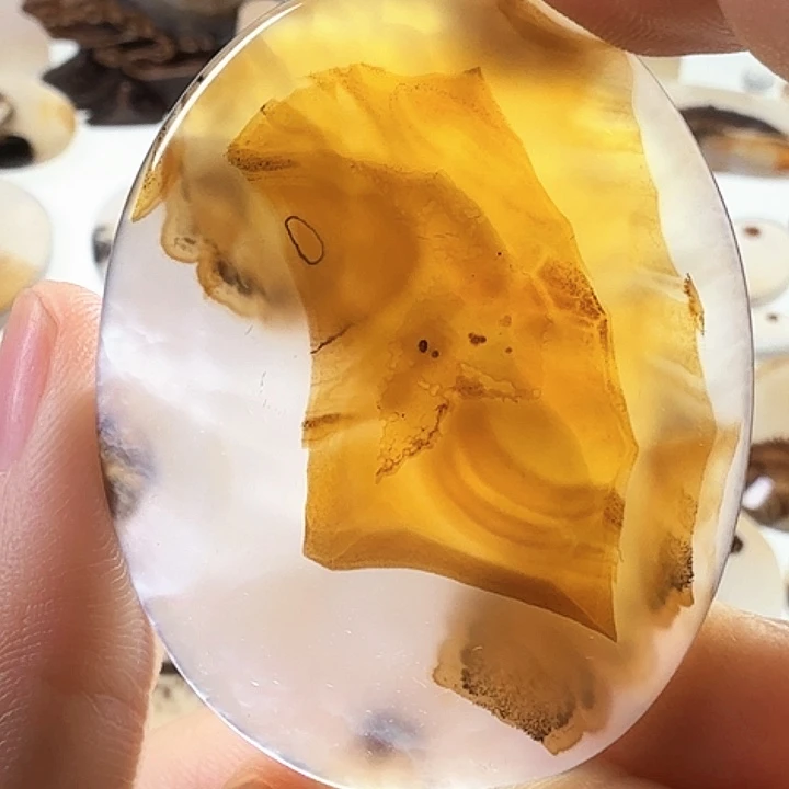 未镶嵌玛瑙/玉髓珠宝半成品