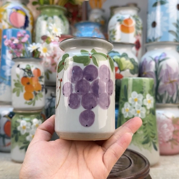 景德镇陶瓷花手绘釉下彩