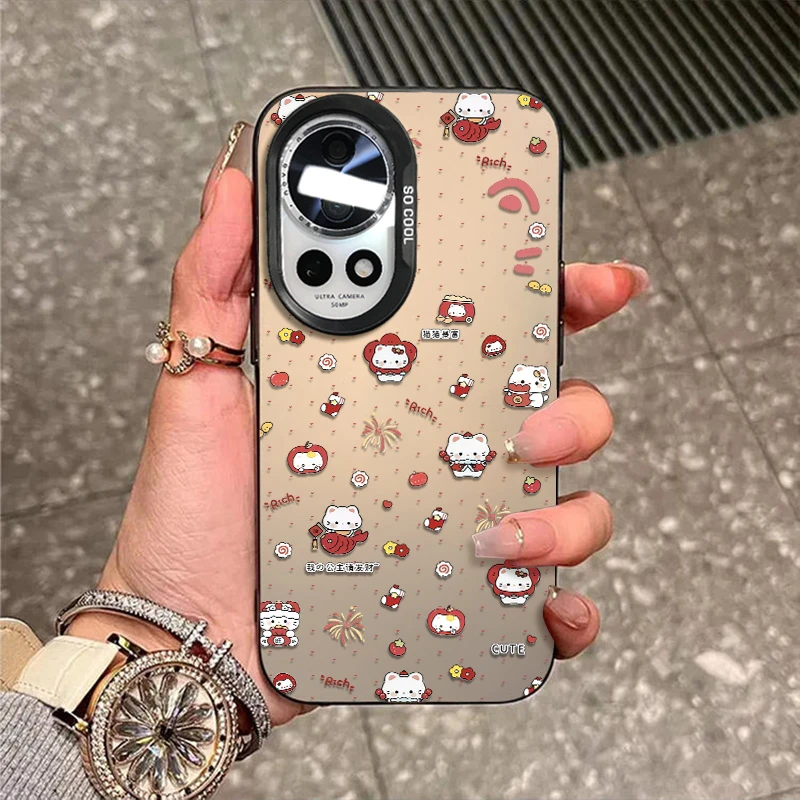 锦鲤猫咪适用于华为nova14手机壳13新款外壳12磨砂彩银防摔保护套