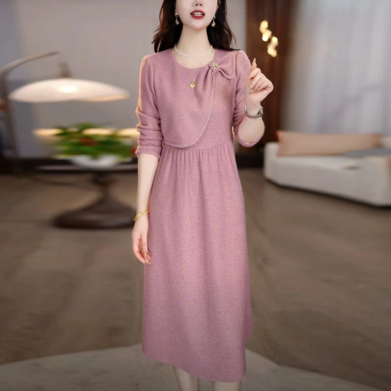 秋季轻奢气质优雅小香风法式裙子女新款爆款洋气温柔风显瘦连衣裙