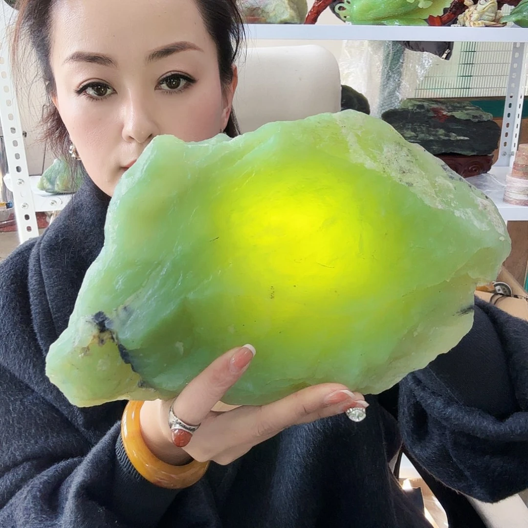 玉天然岫玉手工雕刻