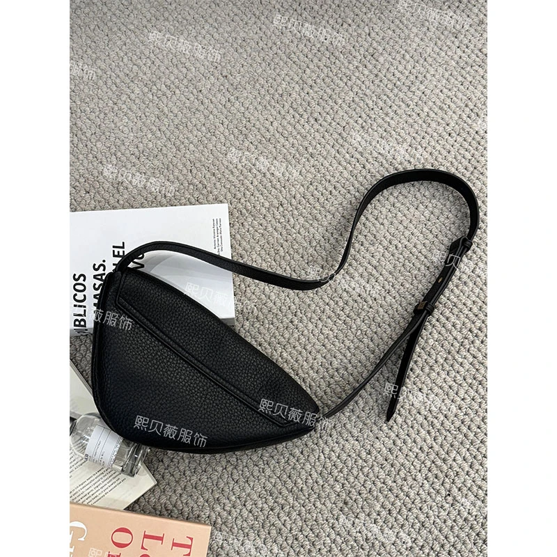 熙贝薇 高级感小众不规则马鞍包百搭休闲单肩包斜挎包  G7529