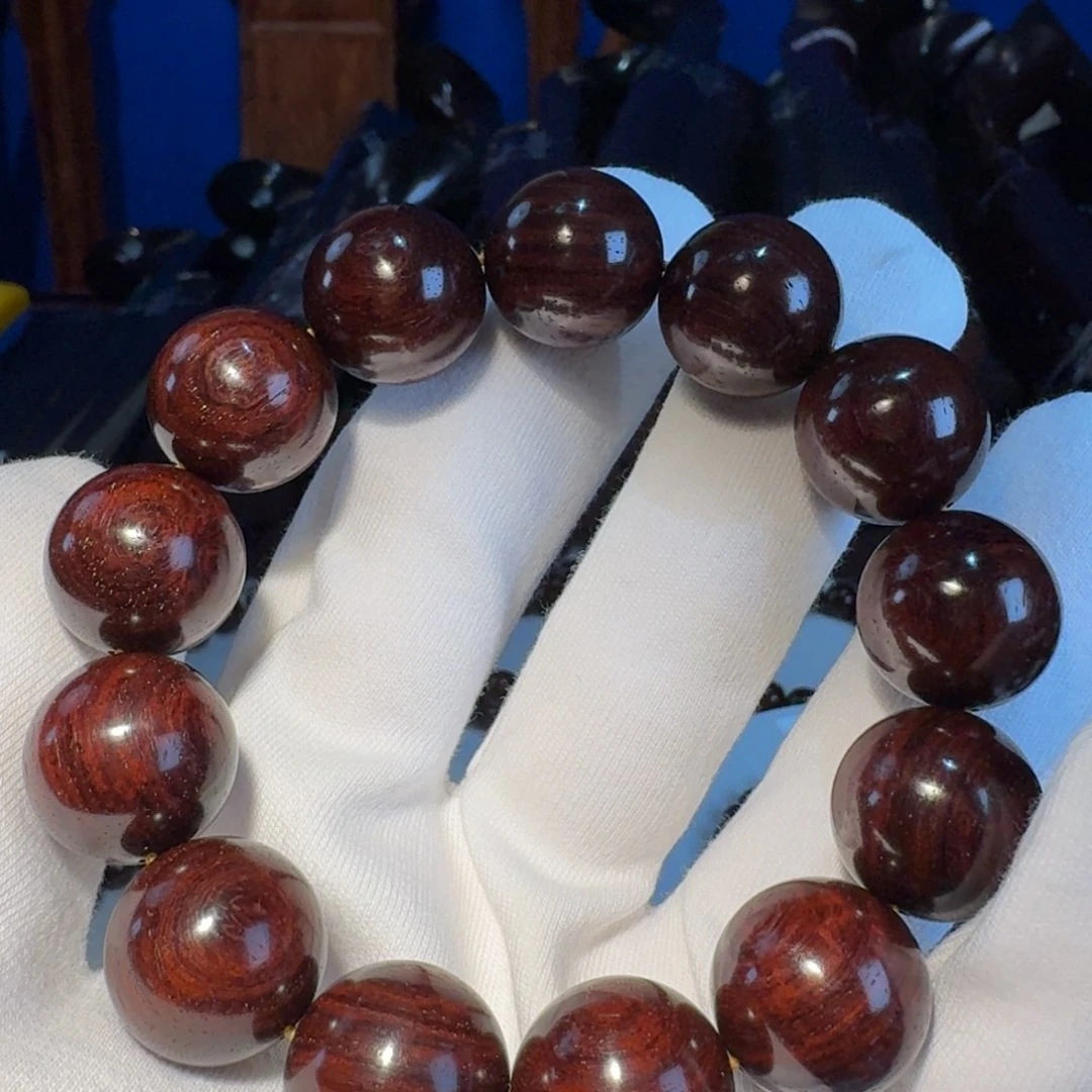 小叶紫檀手串/手链闲****干印度小叶紫檀日本三味线古琴料