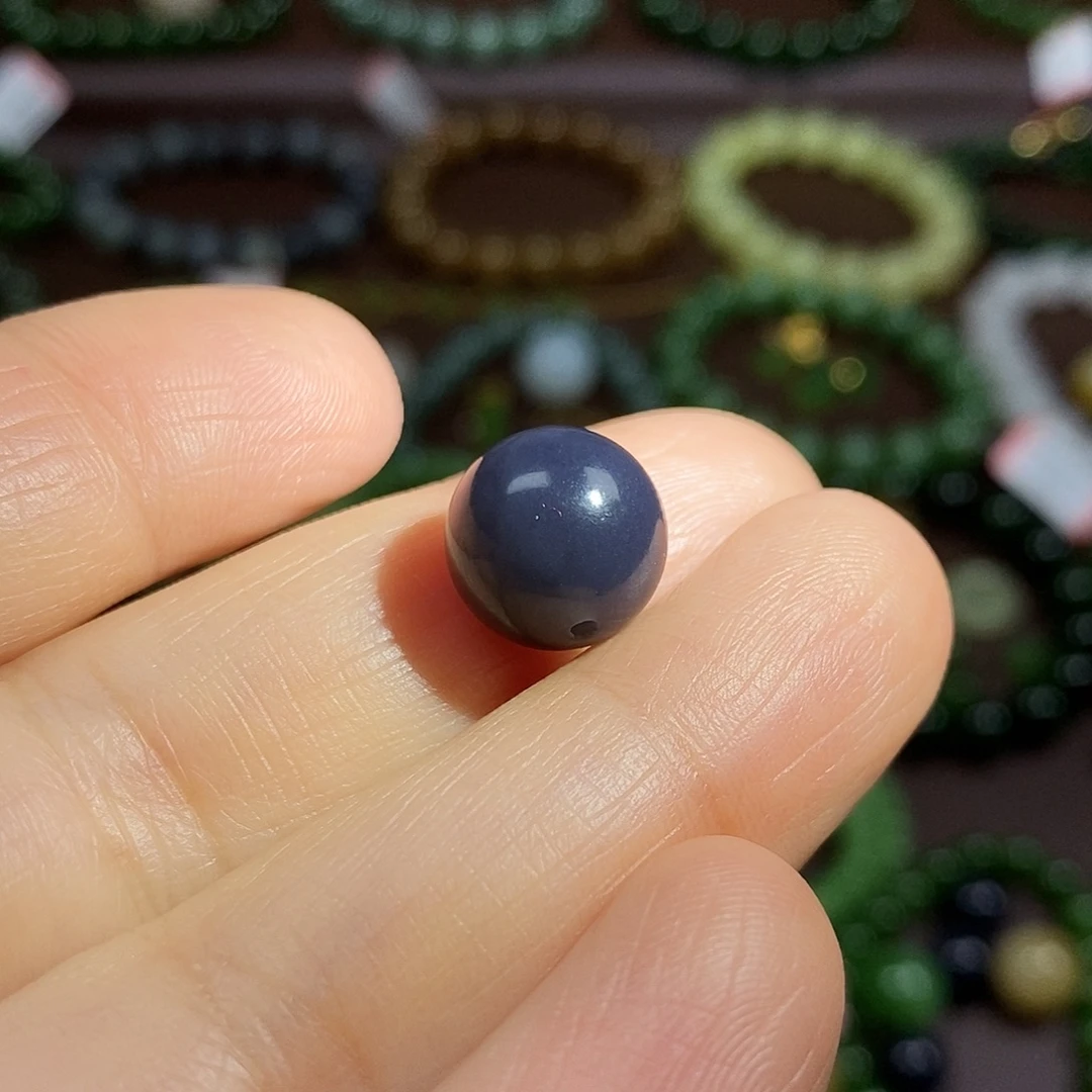 和田玉未镶嵌颈饰12mm