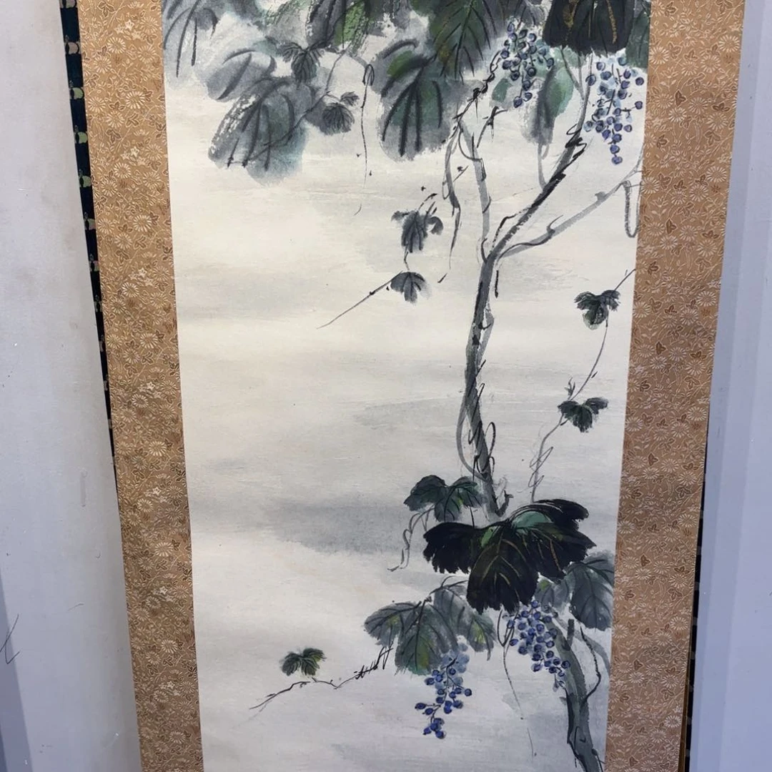 书法土*金卷轴绢本绫裱88