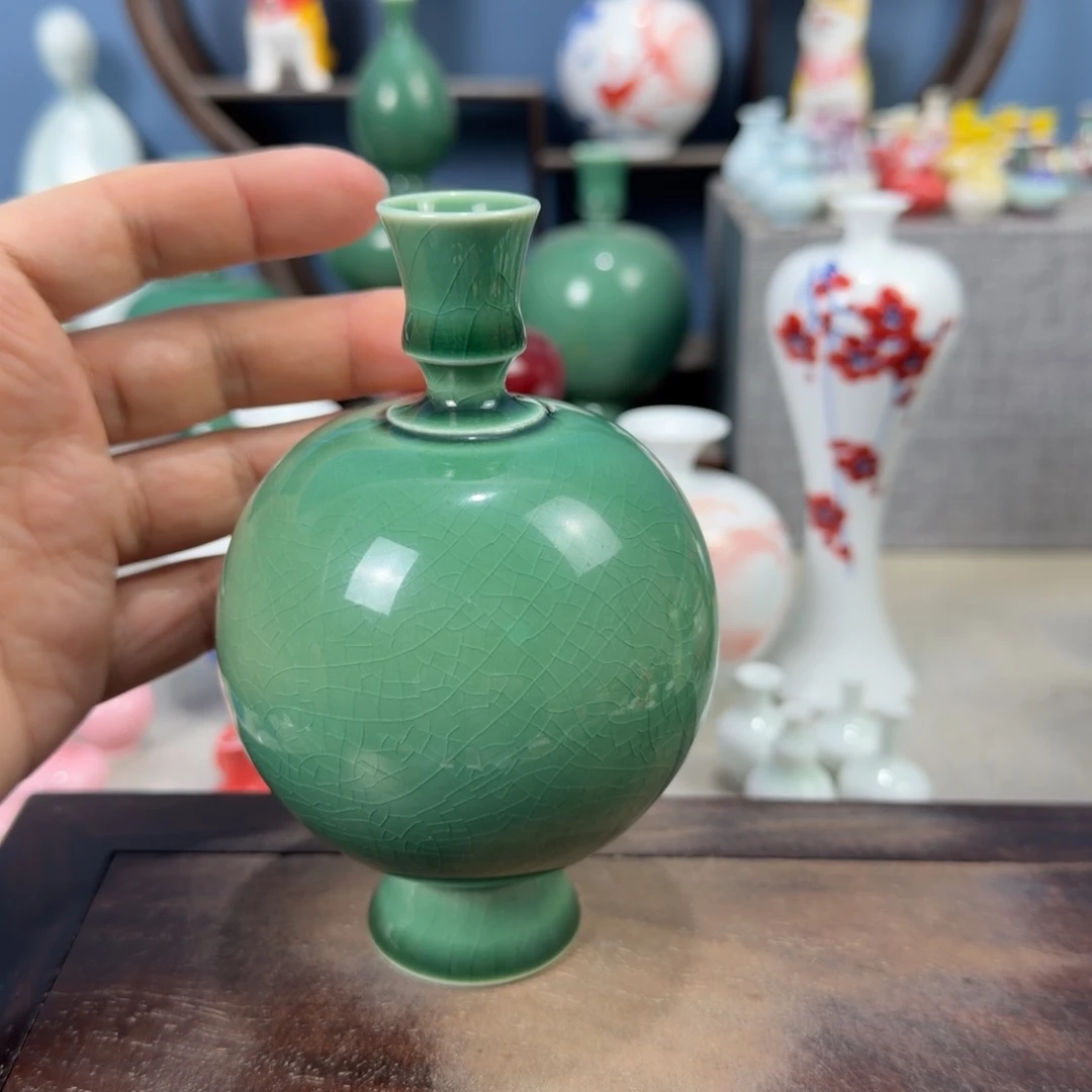 陶瓷手工小花器摆件