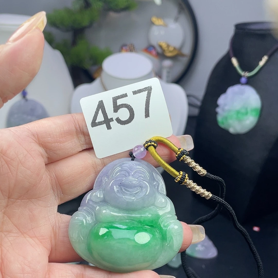 翡翠未镶嵌吊坠(赠链)