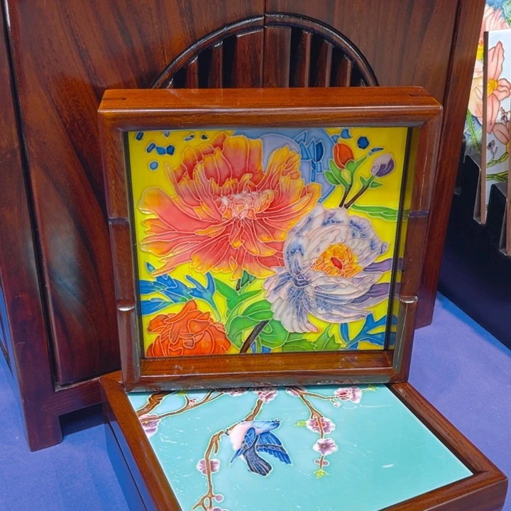 盖子款瓷板画艺术作品