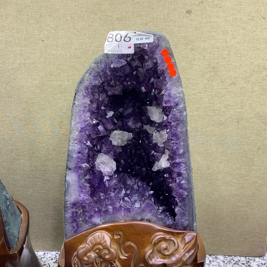 大型摆件（非配饰）水晶未镶嵌紫水晶806