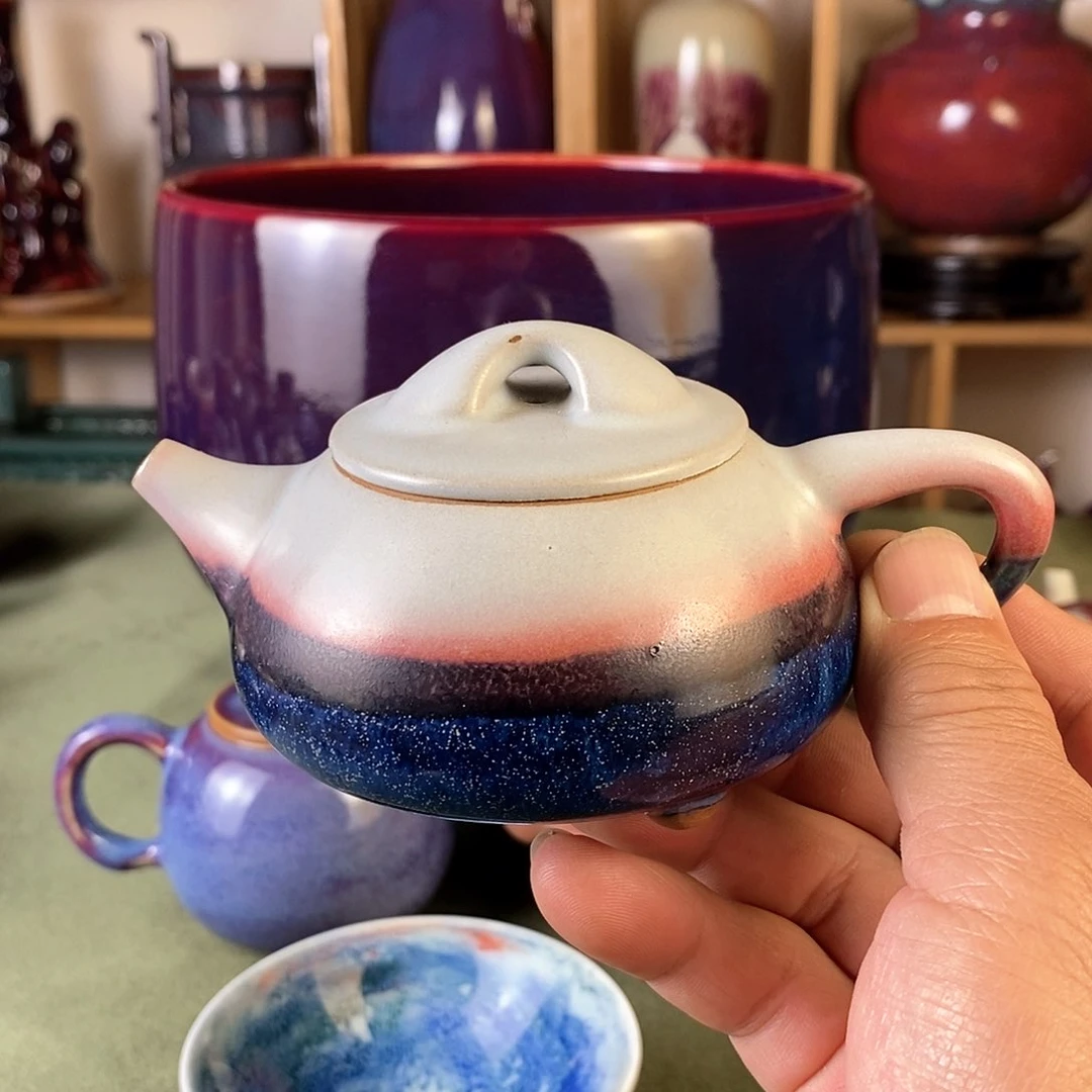 陶瓷石瓢壶，微瑕