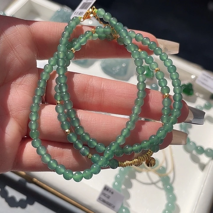 翡翠银S925镶嵌套链