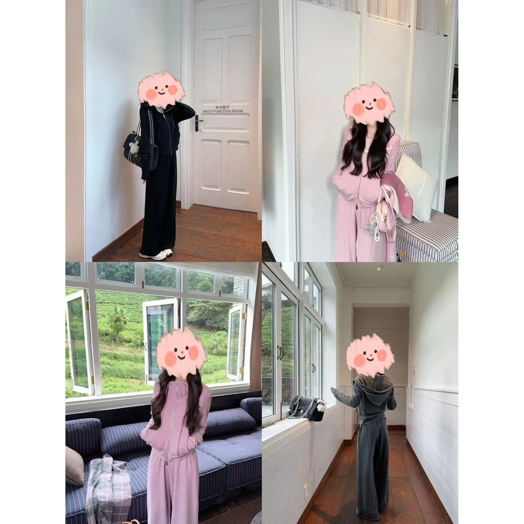 浩严选●早八计划HGQ5TZ3634A外套+休闲裤套装预