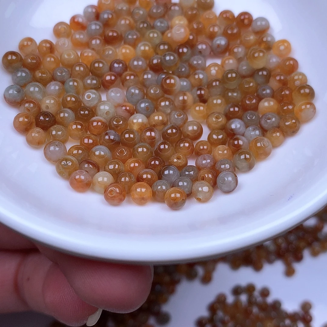 翡翠散珠翡翠翡翠卡4.3。 10颗100元