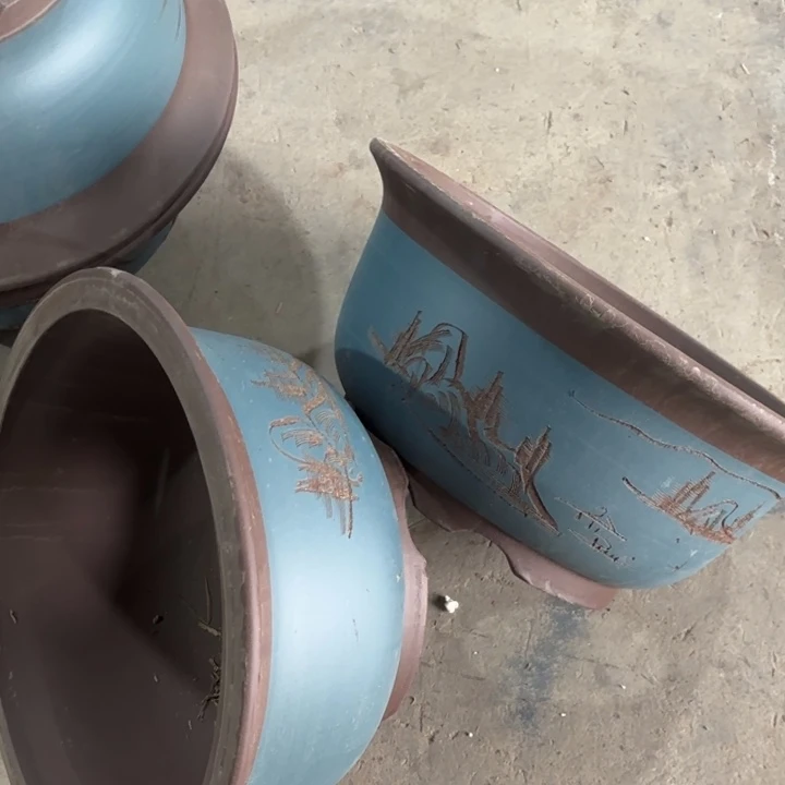 紫砂花盆              90-2