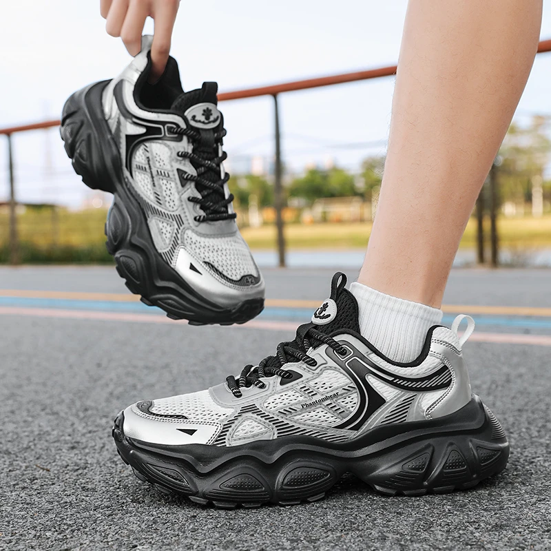 意大利幻影熊夏季情侣款老爹鞋时尚百搭休闲透气潮流复古厚底