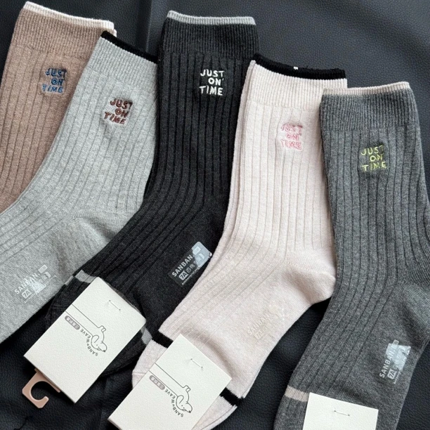 【新款合集】女生秋冬纯棉保暖袜子无骨纯色冬季日系韩版ins中筒