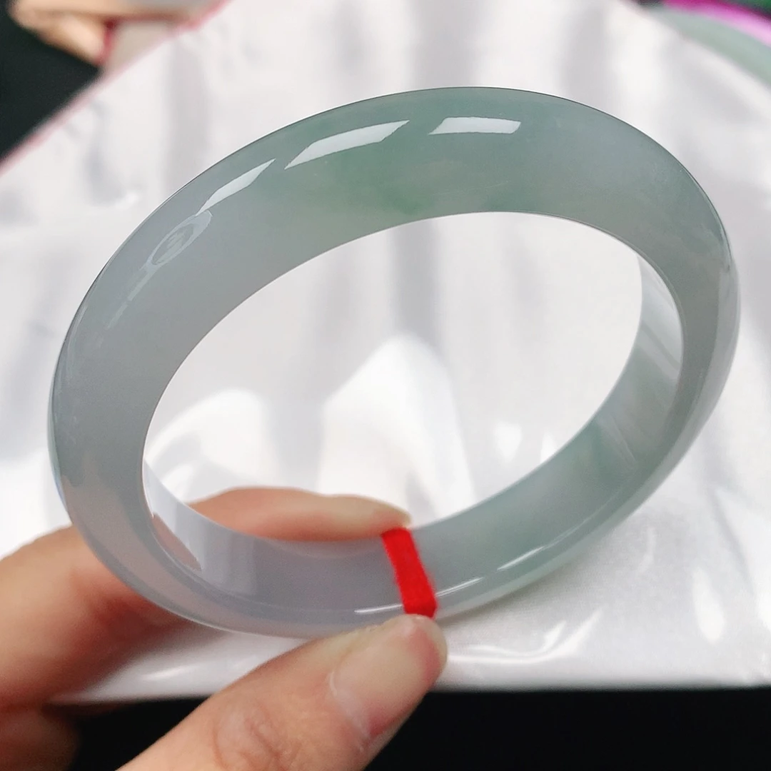 翡翠手镯未镶嵌天然翡翠手镯55