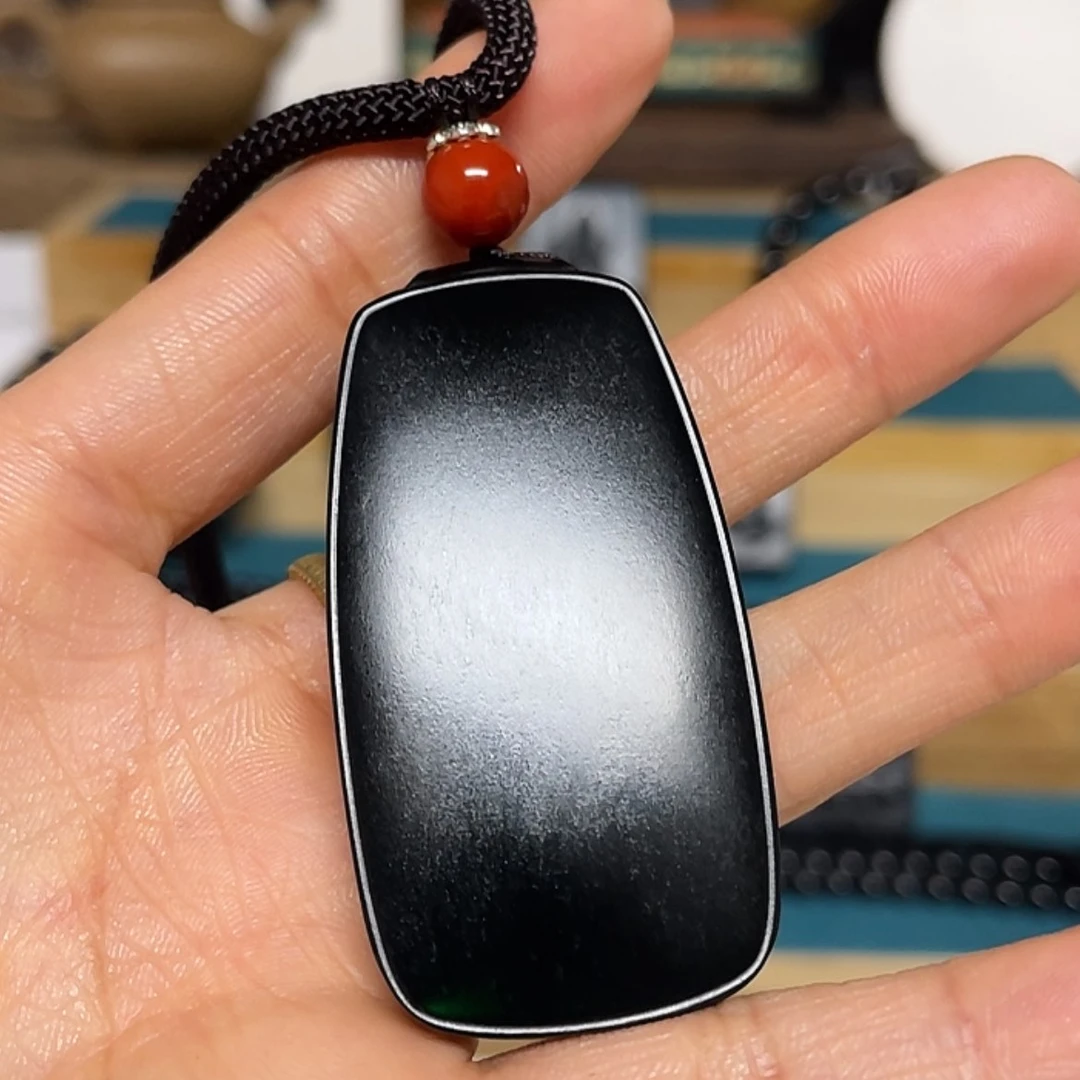 【闪购商品】和田玉未镶嵌吊坠(不含链)黑青42.2克