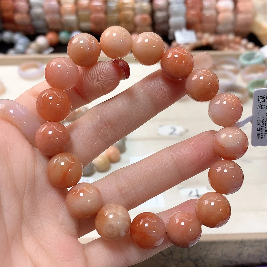 硅化珊瑚（珊瑚玉）手链未镶嵌肖*运634