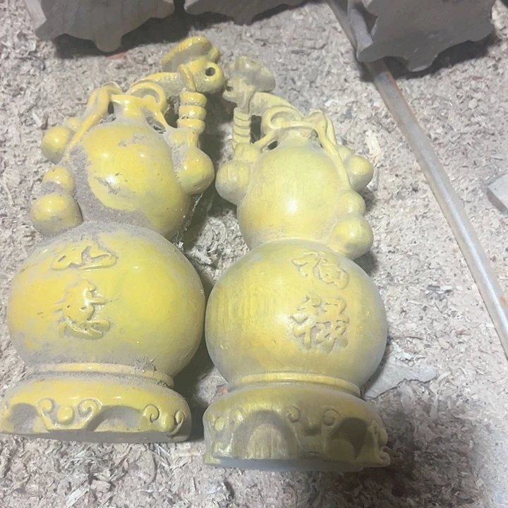 木金丝楠木葫芦一对