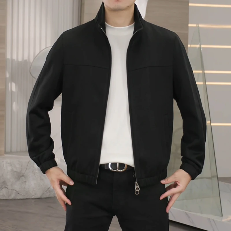 【LP老钱bomber羊毛】LP|秋季男士立领双拉链羊毛夹克