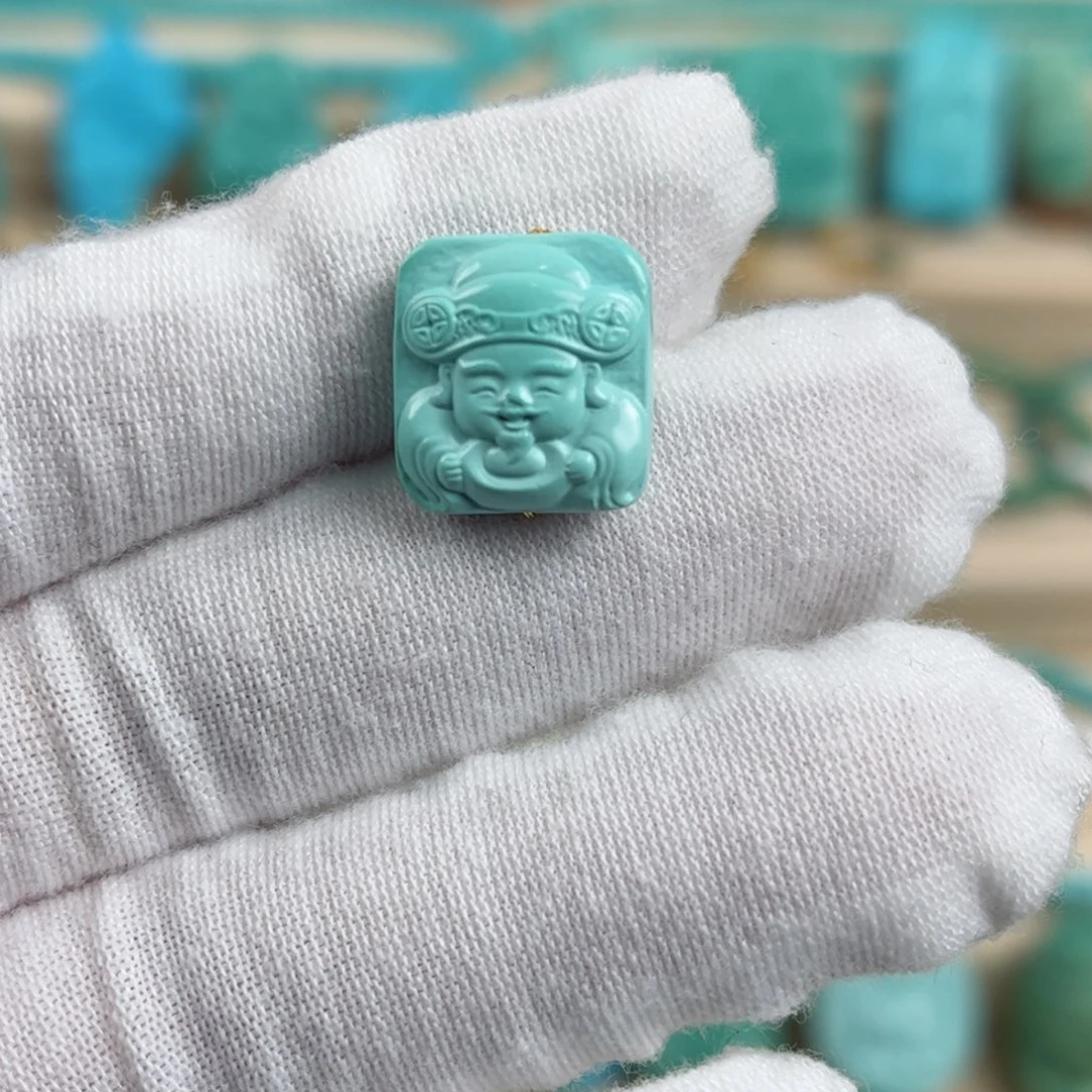 未镶嵌绿松石财神