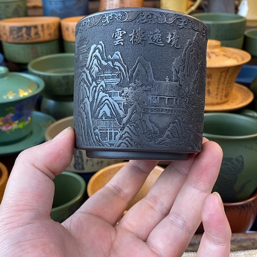 【闪购商品】紫砂杯子宜兴全手工紫砂杯