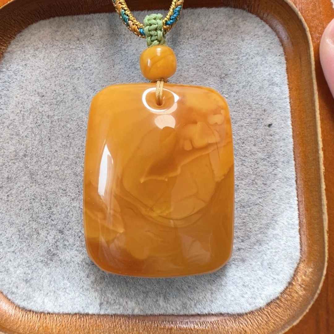 未镶嵌项链蜜蜡蜜蜡吊坠