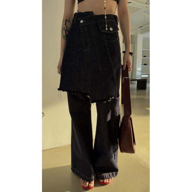 HELLOTANGO《回归丹宁》美式复古原色屁帘可拆卸牛仔裤F187/F188#