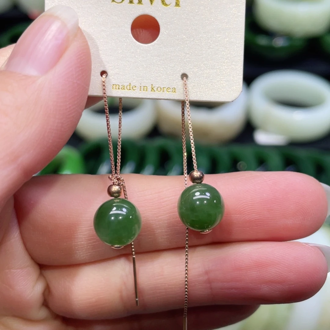 未镶嵌和田玉耳饰